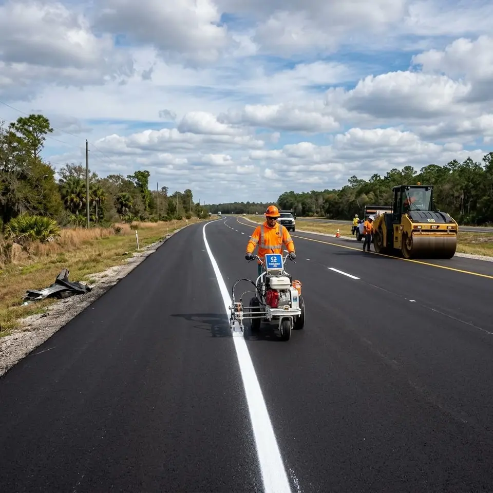 After Paving Striping service illustration for a Southwest Florida property