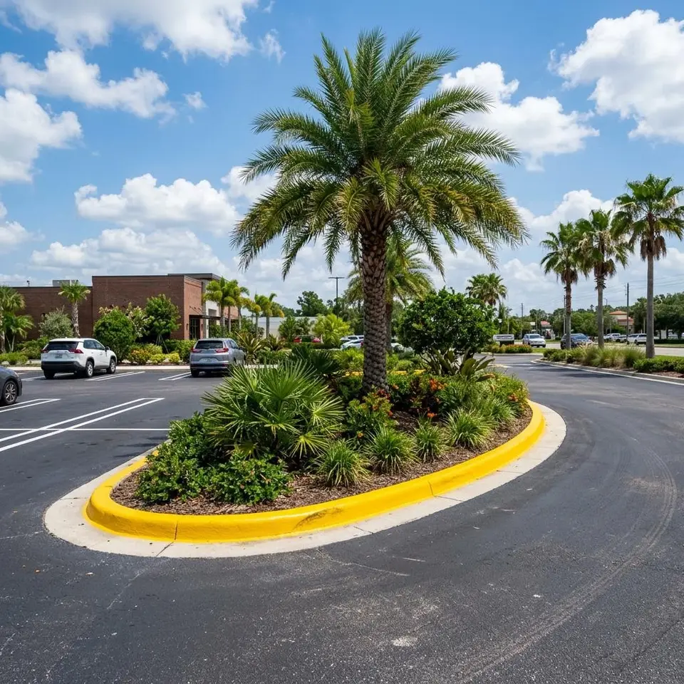 Curb Painting and Marking service illustration for a Southwest Florida property
